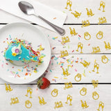 150 Pcs Engagement Party Decorations, Gold Glitter He Asked She Said Yes Confetti, Diamond Ring Table Scatter, Bridal Shower Engagement Wedding Party Decorations Supplies