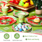 172 Pc Christmas Ugly Sweater Party Set Plates Cups Napkins Cutlery Tablecloth