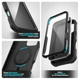 Protective Belt Case For Iphone 16 Pro Max With Built-In Screen Protector And Phone Holster Clip (Compatible With Magsafe) Heavy-Duty Hybrid Rugged Cover