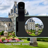 235° Fisheye Phone Camera Lens Clip-On for iPhone 12-14, Pixel, Samsung