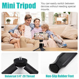 Mini Travel Tripod for DJI Osmo Pocket 3 & 2, 1/4"-20 Threaded Foldable Tabletop Stand with 360° Tripod Head, Compatible with Osmo Pocket 3 & 2,
