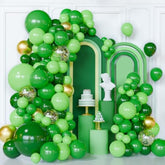 138Pcs Green Balloon Arch Kit – Green & Gold Balloons for St. Patrick's Day and Party
