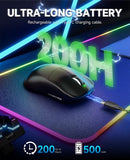Dragonfly F1 Moba Wireless Gaming Mouse, 55G Ultralight, Paw3395 26K Dpi Optical Sensor, Optimized Tactile Click Feel, Anti-Slip Silver Coating Grip, 4000Hz Polling Supported, Esports Mouse, Black