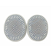 Headset Earpads Replacement Ear Cushions Accessories With Memory Foam Compatible With Skullcandy Riff Riff2 Wired/Wireless On-Ear Headphones -Protein Leather White