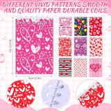 50 Pcs Valentine'S Day Stationery Set 20 Mini Heart Valentine Notepads Notebooks 30 Valentines Ballpoint Pens For School Classroom Gift Exchange Goodie Bag Stuffers Galentines Party Favors