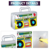 18 Pieces 80S 90S Party Decorations Rainbow Roller Skate Balloons Gold Chain Balloons Inflatable Boombox Radio Mobile Phone 4D Disco Ball Aluminum Film For Adult Hip Hop Themed Decor