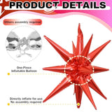 6Pcs Star Balloons, 22Inch Huge Hot Pink Red Pink Star Balloon Foil Spike Cone Balloons For Girls Women Birthday Bridal Shower Valentine'S Day Party Decorations