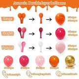 Pink & Orange Balloon Arch Kit: Tropical Party Decor