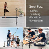 42" Compact Selfie Stick & Tripod, Extendable, Wireless Bluetooth Remote, Lightweight Aluminum, Travel Ready, Compatible With Iphone 14 13 12 Pro Xs Max Xr X 8Plus 7 & Android