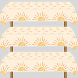 Sunshine Party Tablecloths (Set of 3): Boho Baby Shower Decor