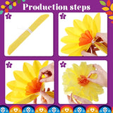 18 Pcs Mexican Paper Flowers Colorful Fiesta Tissue Paper Flowers Pom Poms Mexican Carnival For Floral Party Backdrop Wedding Birthday Party Craft, 6" 8" 10"