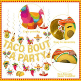 Mexican Taco Bout A Party Decoration Taco Bout A Party Banner Mexican Fiesta Ceiling Hanging Swirls For Fiesta Birthday Cinco De Mayo Decoration