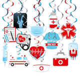 30 Pcs Nurse Swirl Decorations, Graduation, Doctor, Nursing Birthday Streamers