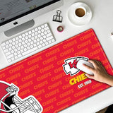 Large Gaming Mouse Pad With Non-Slip Rubber Base For Laptop Computer Desktop Keyboard,Red Design Stitched Edges Mouse Desk Mat For Football Sport Fans