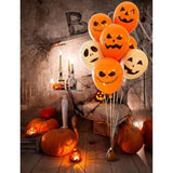 Halloween Balloon Set 50PCS Orange White Ghost Pumpkin Balloons for Spooky Birthday Party Decor