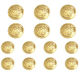 14Pcs Retro Metal Blazer Buttons Brass Buttons Suitable For Suits, Spo