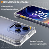 Boost Mobile Celero 5G+ 2024 Case with Tempered Glass Clear Silicone