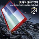 Case For Samsung Galaxy Z Fold 7 (2025) With Built-In Cover Screen Protector, Phone Case Thin Hard Matte Polycarbonate Cover For Galaxy Z Fold7 - Red