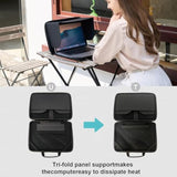 BUG 14.2-15.6 Inch Laptop Sun Shade Bag, Chromebook Protective Sleeve Case Shoulder Bag with Sun Hood Foldable Portable Shield Cover for Working Outside, Computer Hard Shell Case(Patent Pending)