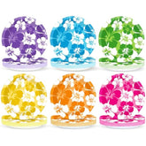 60Pcs Hibiscus Party Paper Plates For Summer Hibiscus Party Decorations 7In Hawaiian Dessert Plates Disposable Tableware Dinnerware Set For Summer Beach Birthday Party Decoration Pool Party Supplies