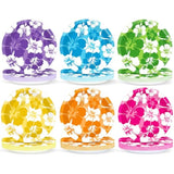 60Pcs Hibiscus Party Paper Plates For Summer Hibiscus Party Decorations 7In Hawaiian Dessert Plates Disposable Tableware Dinnerware Set For Summer Beach Birthday Party Decoration Pool Party Supplies