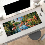 Flamingo Gaming Mouse Pad, Large Desk Mat For Computer, Extended Keyboard Laptop Mouse Pads, 31.5×11.8In Non Slip Rubber Mousepad For Office Decor Gifts(Color6)