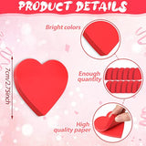 1200 Pcs Heart Sticky Notes Valentines Day Notepads 3 X 3 Inch Red Heart Post Funny Self Adhesive Cute Notepads Memo Stickers For Office School Home Valentine Party Decor Supplies