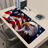 Eagle Gaming Mouse Pad 31.5X11.8In,American Flag Large Extended Desk Mat With Non-Slip Rubber Base,Bald Bird Big Mousepad For Laptop Computer Pc,For Gamer Office Home Decor,Deskmat Gifts