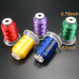 80 Pcs Polyester Embroidery Thread Kit 500M Each Spool - Compatible Colors