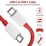 6.6Ft 2-Pack Usb C To Usb C Cable For Oneplus 10T 9 9Pro 8T 65W Warp Charge Cord Super Fast Charging Cable For Samsung S24 S25 Ultra Iphone 17 16E 2025 Macbook Air/Pro, Ipad Pro Air, Red