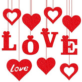 Felt Valentines Day Hanging Decorations - Valentines Day Tree Decorati