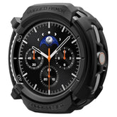Spigen Rugged Armor Designed for Samsung Galaxy Watch 8 Classic 46mm Case Durable TPU Cover (2025) - Matte Black