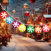 11 Ft Christmas Candy Cane String Lights Candy Decoration 21 Led Battery Operated Fairy Lights In 7 Colors Cute Sweet Pe