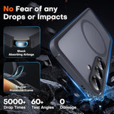 Magnetic For Samsung Galaxy S25 Case, Upgraded Full Camera Protection, Compatible With , Drop Protection Slim Matte Back Cover For Samsung Galaxy S25 6.2-Inch (Black)