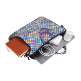 15.6-Inch Laptop Shoulder Carrying Bag Case Sleeve For 14" 15" 15.6 Inch Macbook/Notebook/Ultrabook/Chromebook, Mermaid Scale (Colorful)