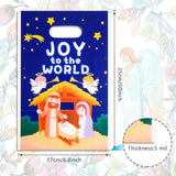 200 Pieces Nativity Plastic Treat Bags Christmas Bags 5 Mil 6.8"X10" Merchandise Bag With Handle Retail And Shopping Bag For Vacation Xmas Nativity Party Supply