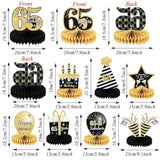 9pcs 65th Birthday Centerpieces Cheers to 65 Years Table Decorations
