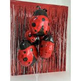 Ladybug & Bee Foil Balloon Set 3 Ladybugs 2 Bees Insect Party Decorations