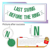 Last Swing Before The Ring Banner,Golf Bachelorette Bridal Shower Party Decor,Same Hole Forever,Golf Bachelorette Engagement Wedding Bridal Shower Party Supplies Green Silver