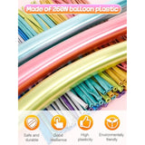 100 Pcs 260Q Balloons Kit With Pump - Kids Premium Latex Twisting Long Balloons To Make Animals Flowers, Metallic Assorted Balloons For Party Boys Girls Christmas Birthday Gifts Clowns Wedding Decor