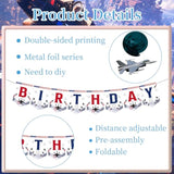 Airplane Birthday Party Decorations - 11Pcs Fighter Jet Banners Bday Decoration Top Gu Hanging Swirls Decor For Aircraft Airplane Party Supplies
