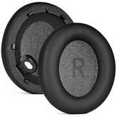 Space One Replacement Ear Pads Soft Protein Leather Ear Cushions Compatible With Anker Space One Headphones Earmuffs High Density Noise Cancelling Memory Foam Earpads Ear Cups (Black)