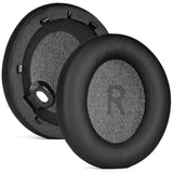 Space One Replacement Ear Pads Soft Protein Leather Ear Cushions Compatible With Anker Space One Headphones Earmuffs High Density Noise Cancelling Memory Foam Earpads Ear Cups (Black)
