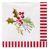 50-Count 5 In. X 5 In. Beverage Napkins By Kathy Davis, Christmas Party Supplies