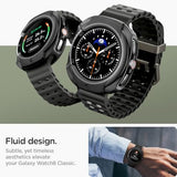 Spigen Liquid Air Designed for Galaxy Watch 8 Classic 46mm Case Flexible Lightweight TPU Cover (2025) - Matte Black