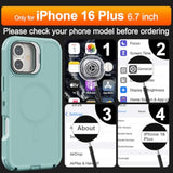 Magnetic Heavy Duty Case for iPhone 16 Plus 6.7 Inch