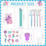 144 Pcs Mermaid Party Favors For Goodie Gift Bags Mermaid Theme Birthday Decorations Include Mini Notebooks Stickers Pens Stamps Goodie Bag Boys Girls Kids Ocean Party Classroom Prize Supplies