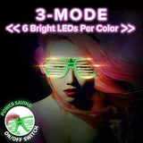 4-Pack LED Light-Up Glasses for Parties and Holidays