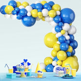 Blue Yellow White Balloon Garland Arch Kit Baby Shower Wedding Birthday Party Decor