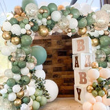 Sage Green Balloon Garland Kit Arch Oh Baby Shower Olive Matte Differe
